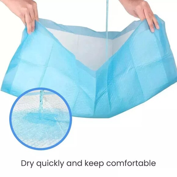 20 Pet Pads for Dogs Ultra-Absorbent Puppy Training Underpad Blue 23in x 35in - Picture 3 of 6